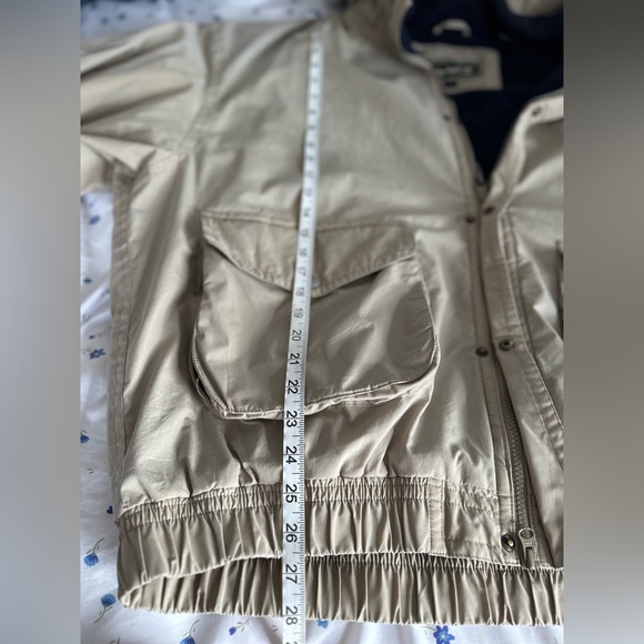 VTG 90s Tan Timberland Sz:XL Weathergear Fleece Lined windbreaker Bomber Jacket - Picture 4 of 16